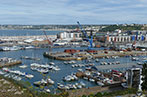 The port in St Helier, Jersey